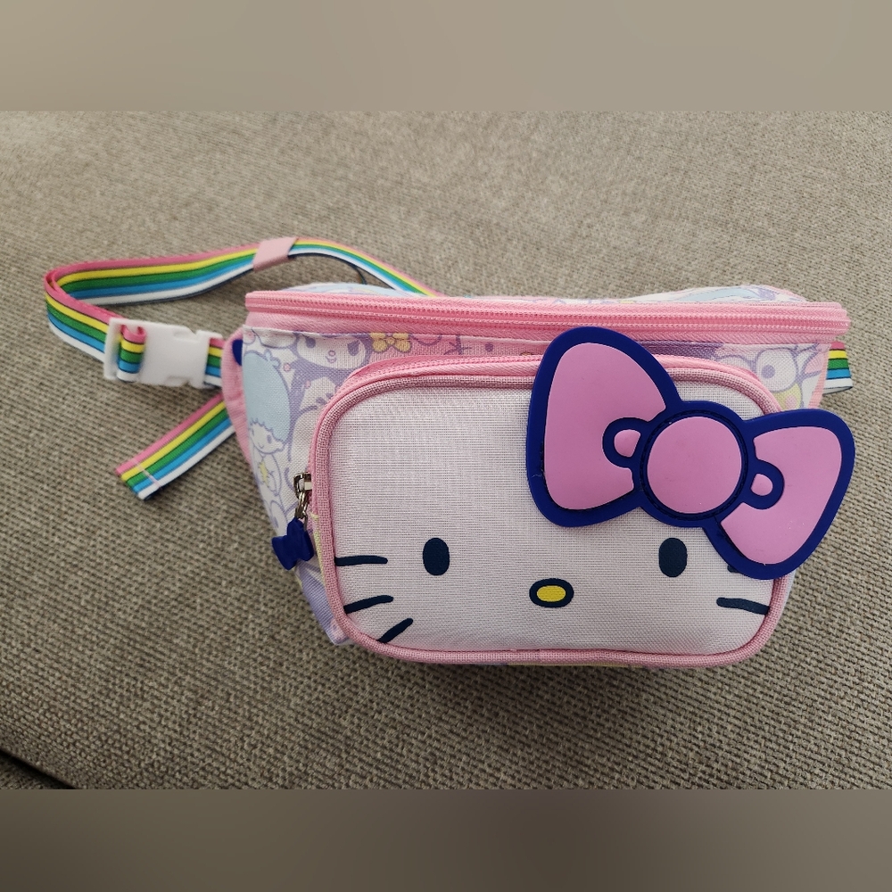 Hello Kitty Pink and Purple Igloo Fanny Pack with Iconic Design
